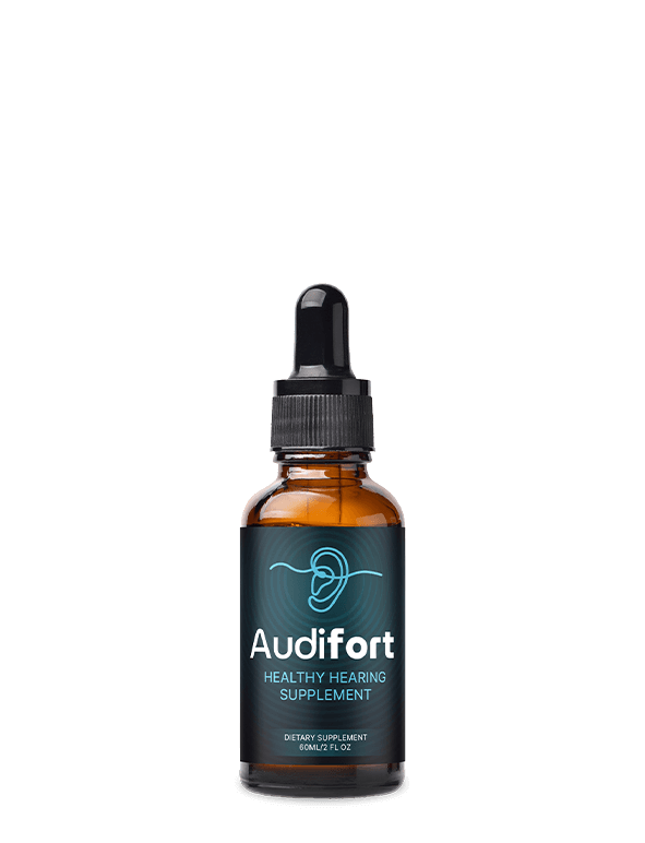 Audifort hearing supplement bottle